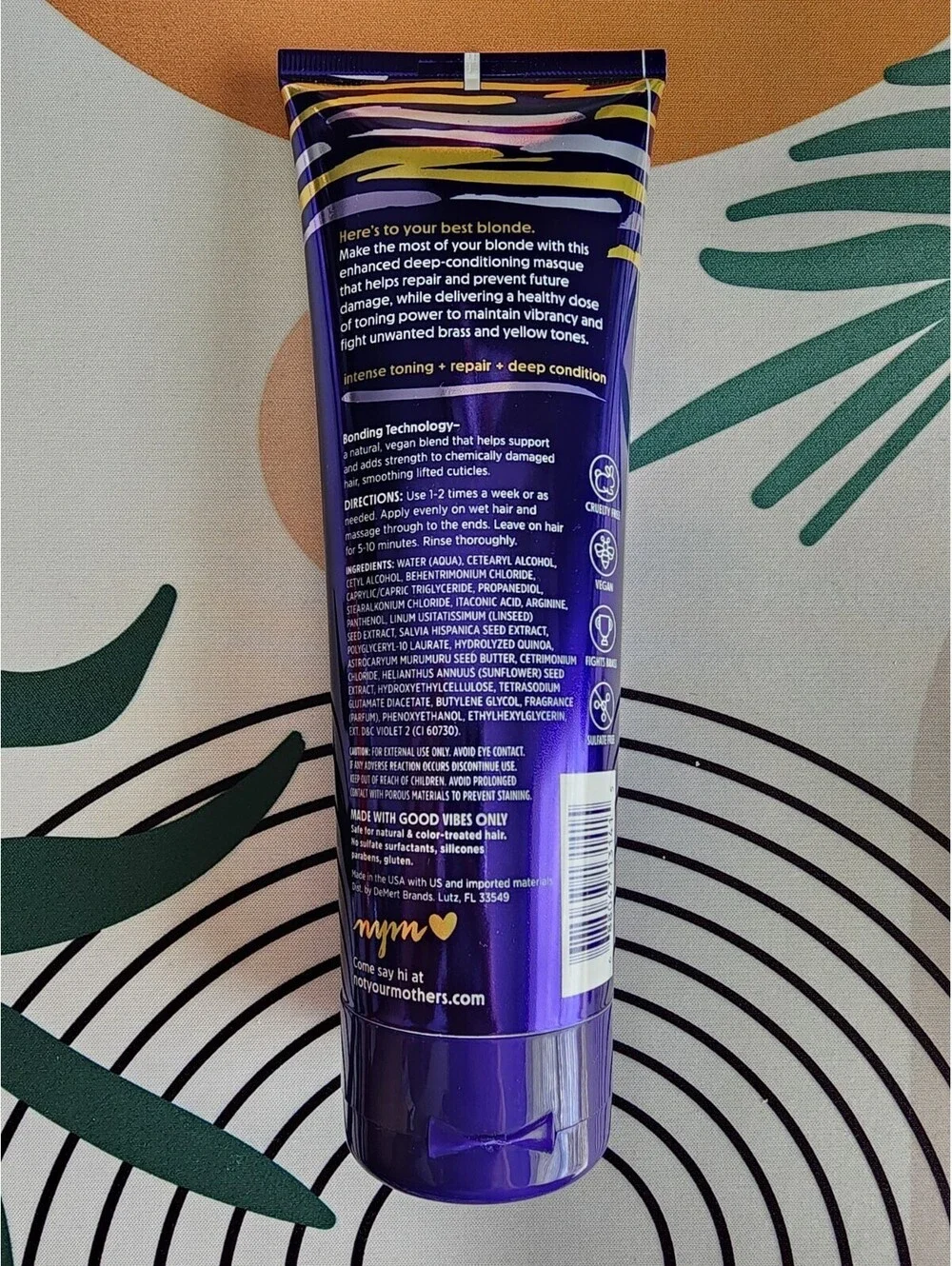 Not Your Mother's Blonde Moment Tone & Repair Purple Hair Mask 8 fl oz